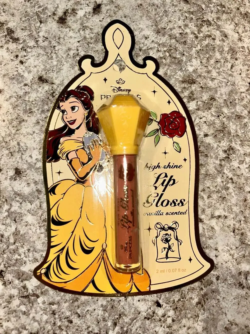 Disney Princess High Shine Vanilla Scented Lip Gloss Set (Belle, Ariel, Jasmine)